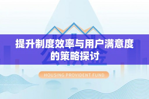 武陵源提升制度效率与用户满意度的策略探讨